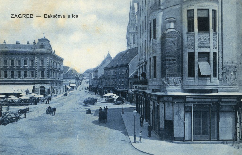 Bakačeva ulica oko 1908. godine A
